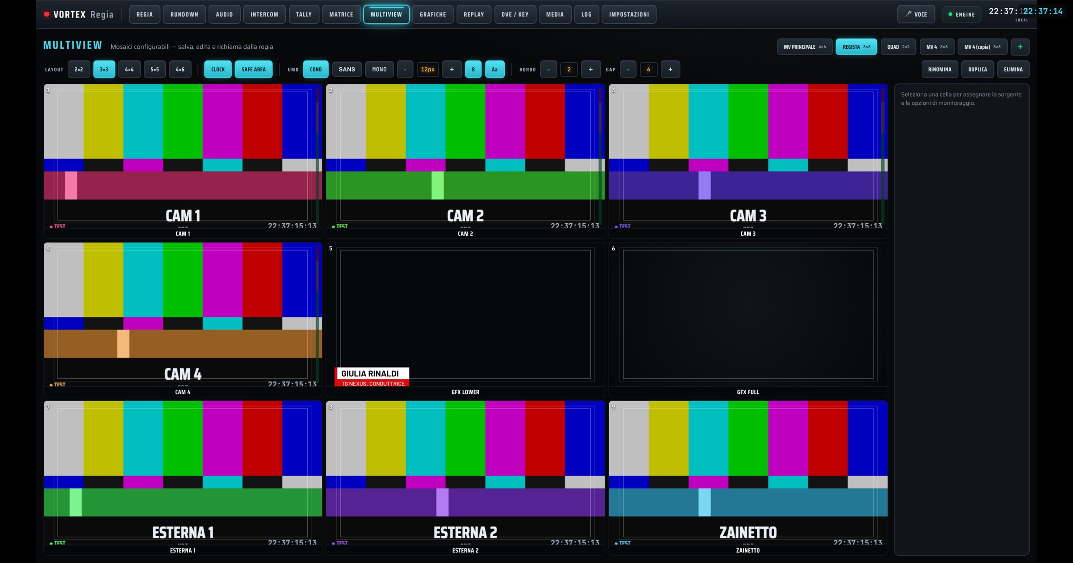Multiview configurabile